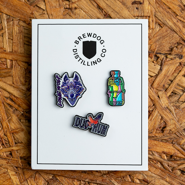 BREWDOG DISTILLING CO PIN BADGE SET
