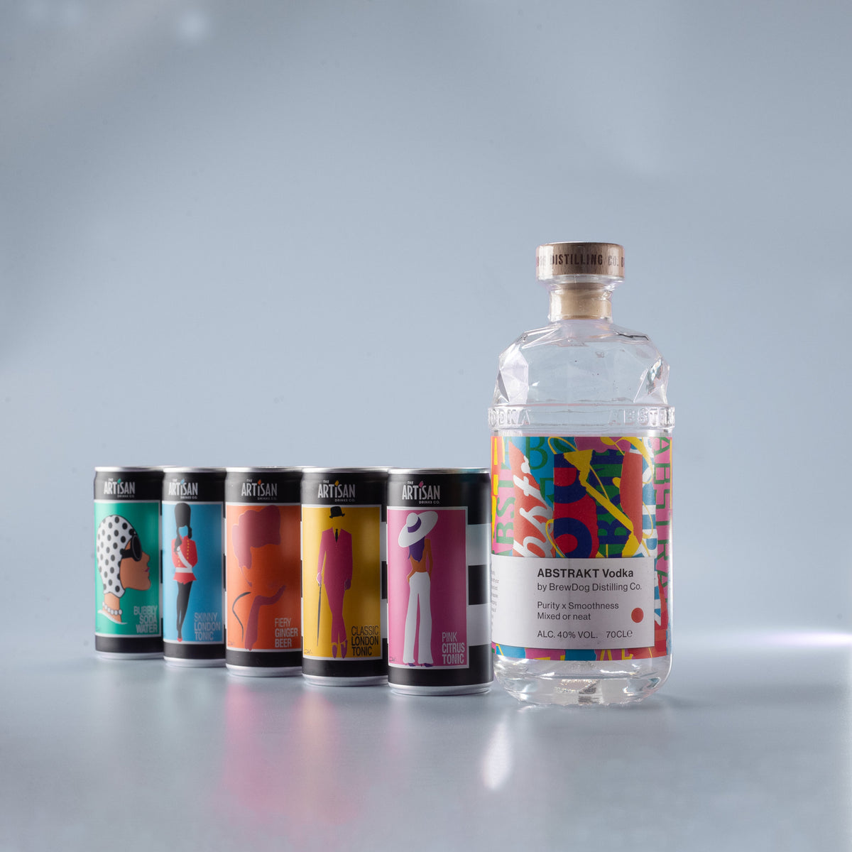 ABSTRAKT Vodka + Artisan Can Mixers Bundle