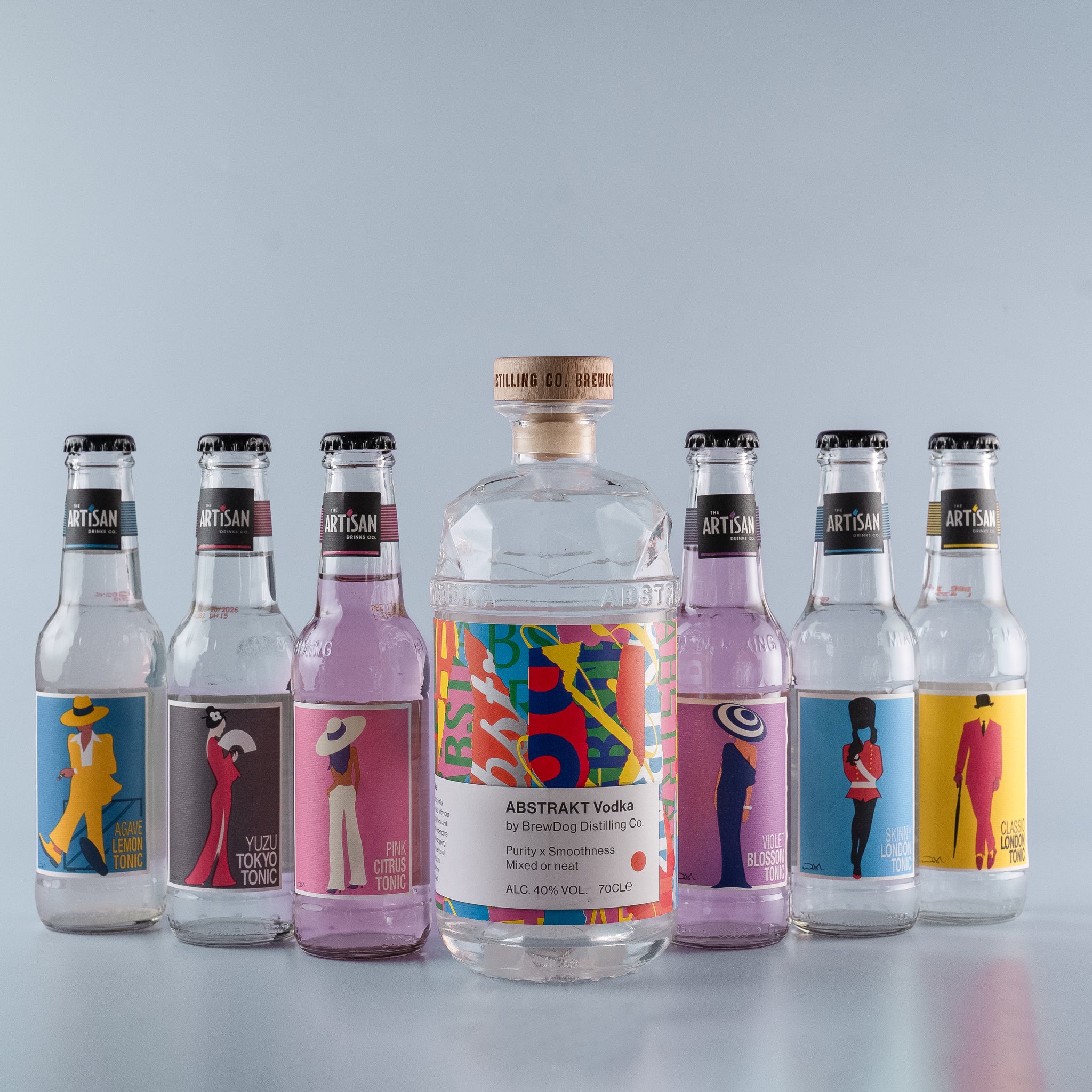 Abstrakt Vodka + Artisan Bottle Mixers - Bundle