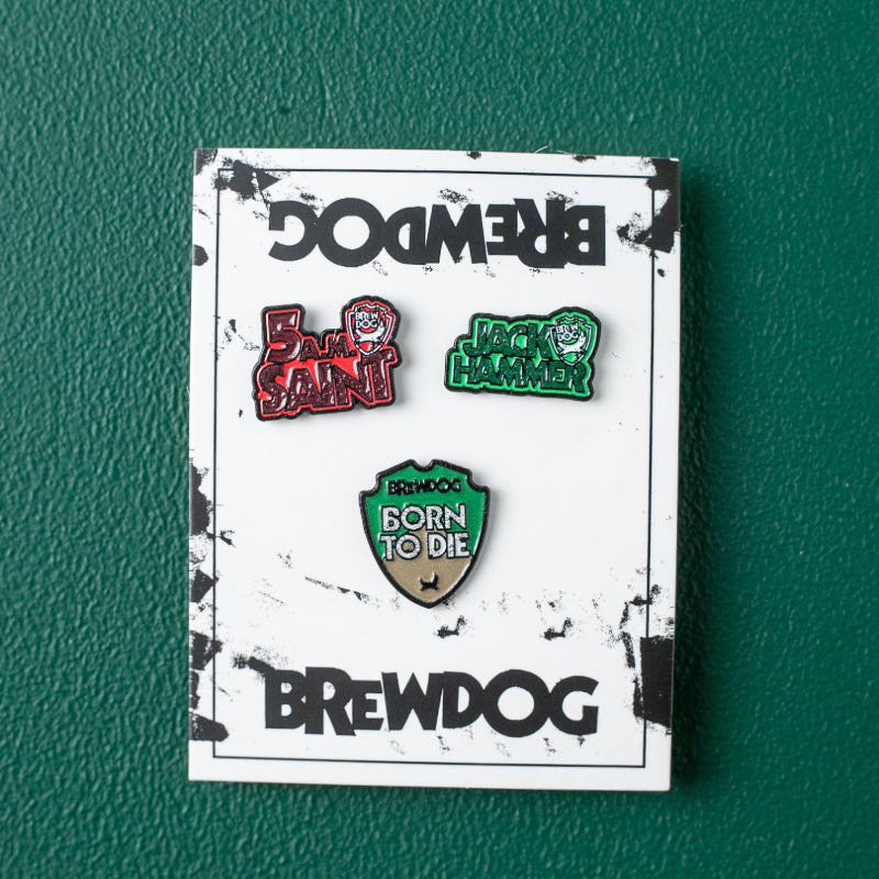 BrewDog Retro Triple Pin Badge Pack