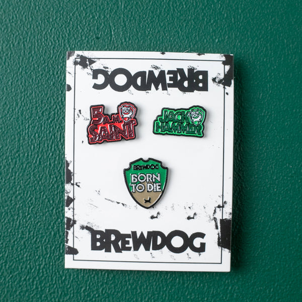 BrewDog Retro Triple Pin Badge Pack