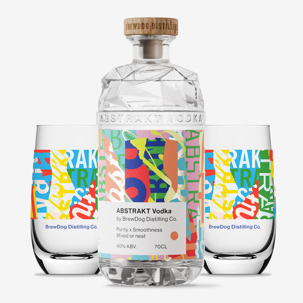 Abstrakt Original Vodka + 2 Glasses