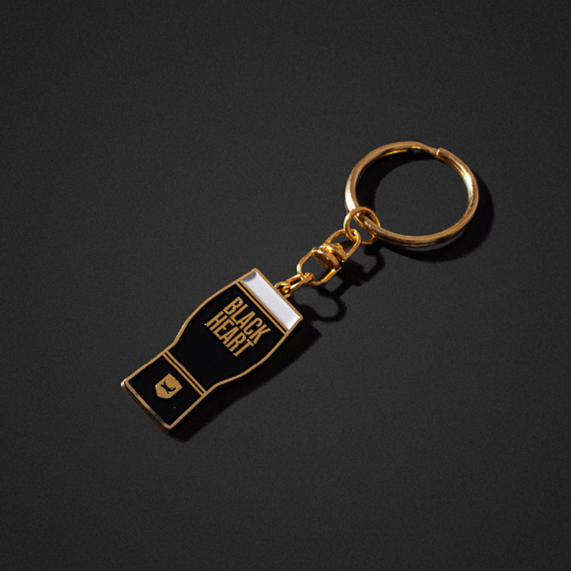 Black Heart Keyring