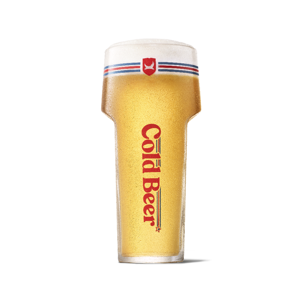 Cold Beer Hero Glass